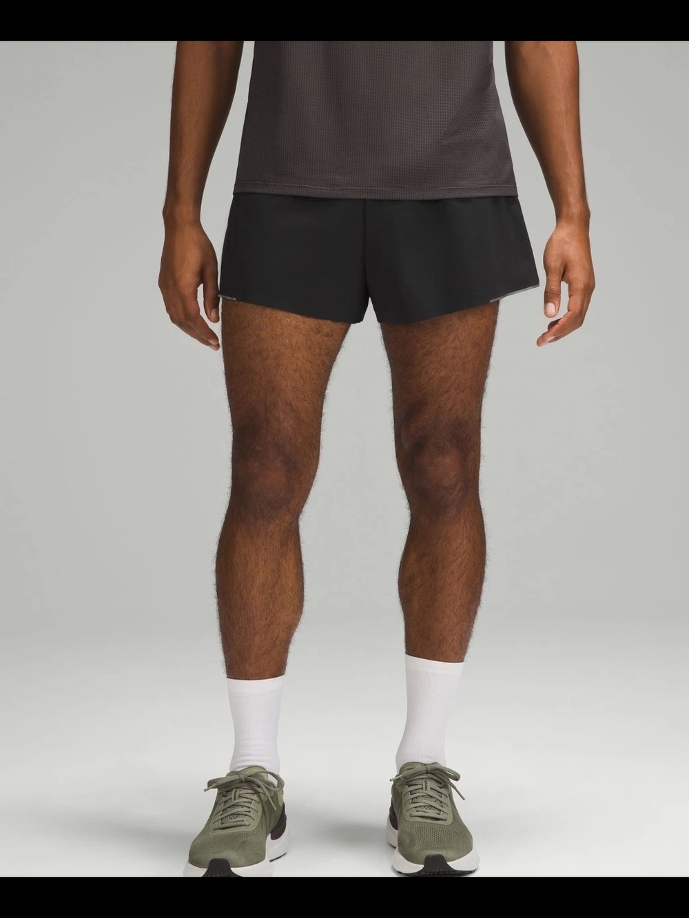 lululemon athletica Men's Black Performance Running Shorts